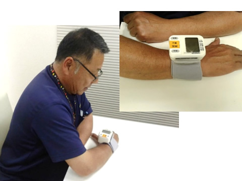 生活習慣病予防に血圧計を設置